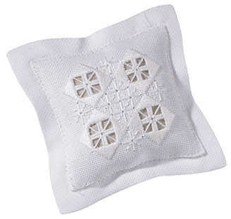 Hardanger Pincushion Kit - White with 4-Diamond Pattern - Permin - Sewing Gift - Image 5