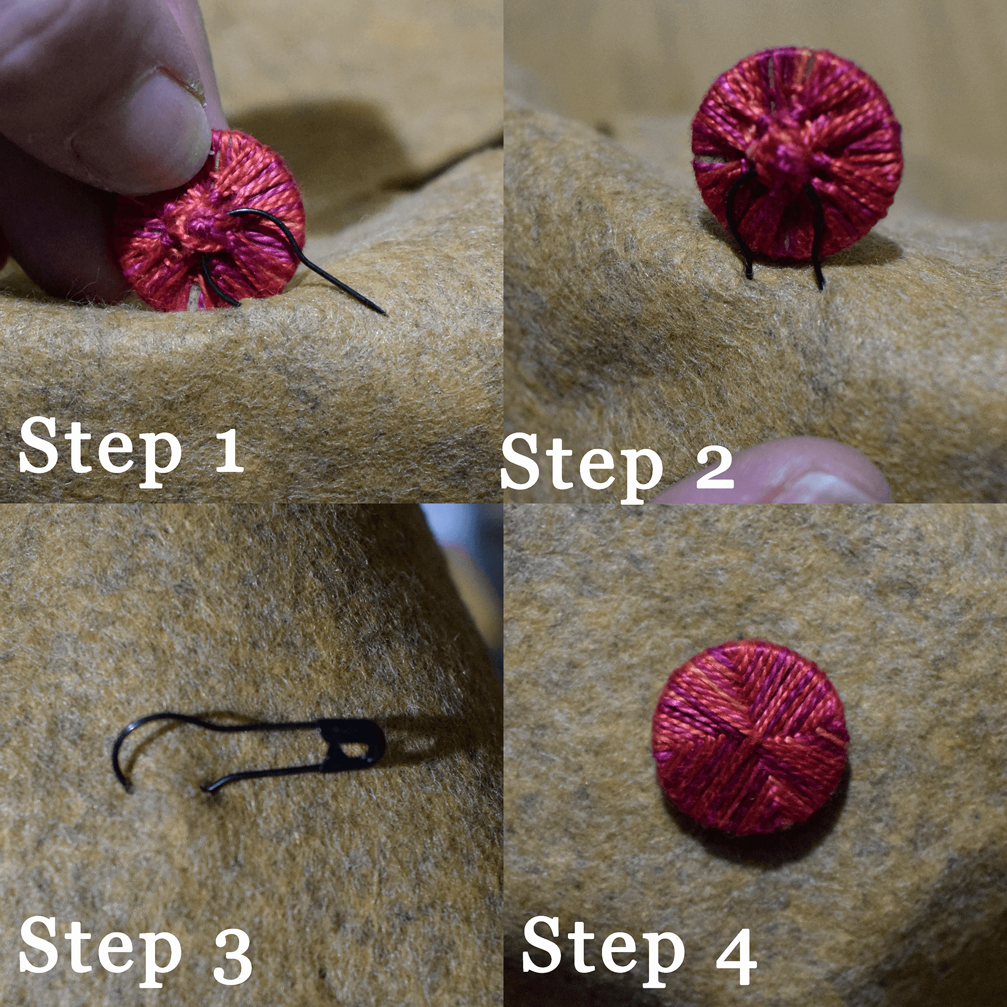 Bulb Safety Pins 23mm - 50 pcs in Storage Box - Black Plated Steel - Image 2