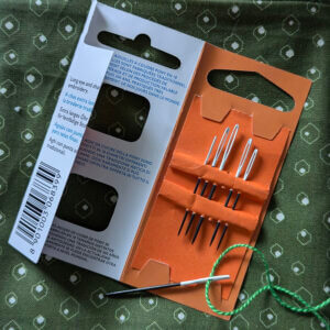 Chenille Hand Sewing Needles Size 18 to 22 - Pony Black Nickel Free - Long Eye, Sharp Point