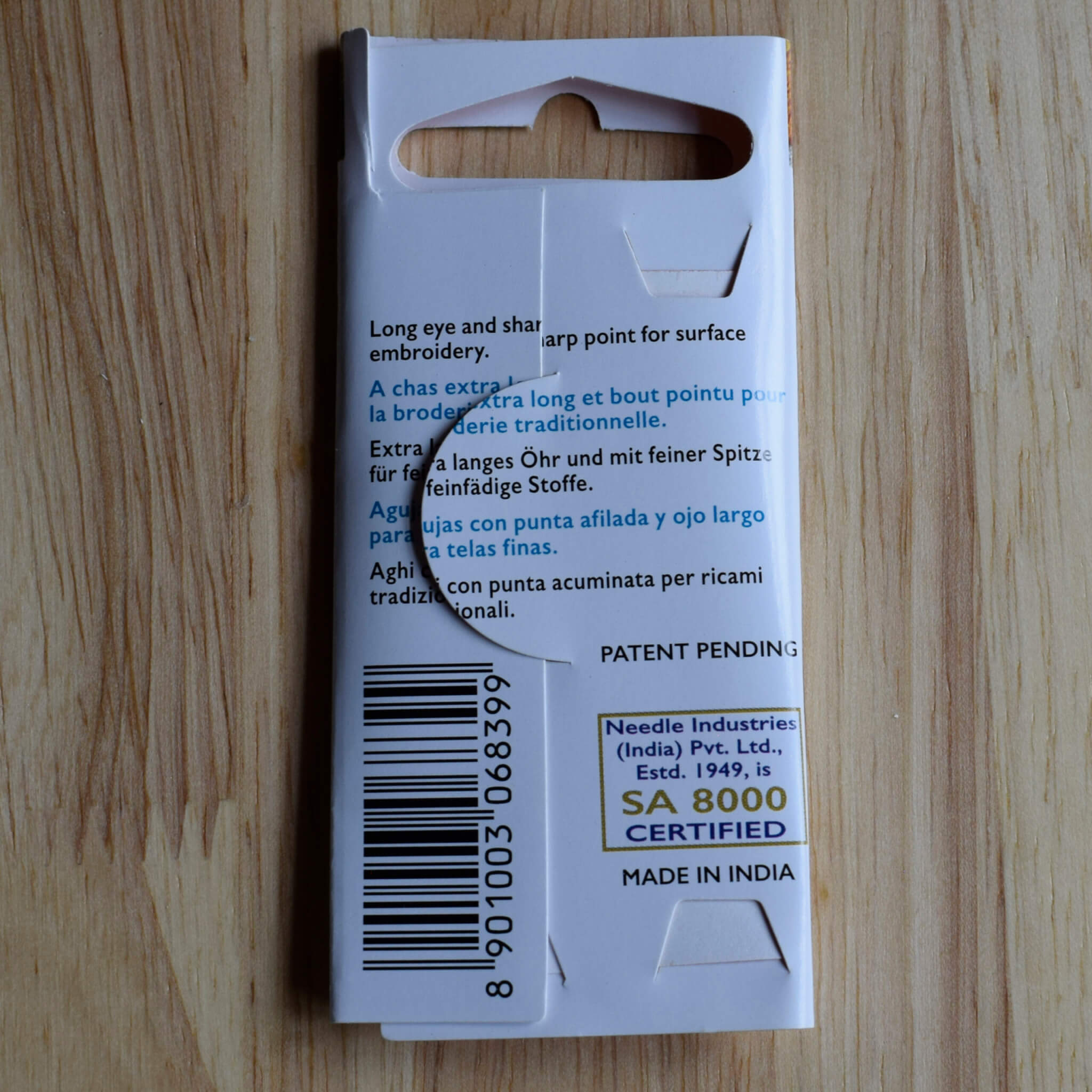 Chenille Hand Sewing Needles Size 18 to 22 - Pony Black Nickel Free - Long Eye, Sharp Point - Image 3