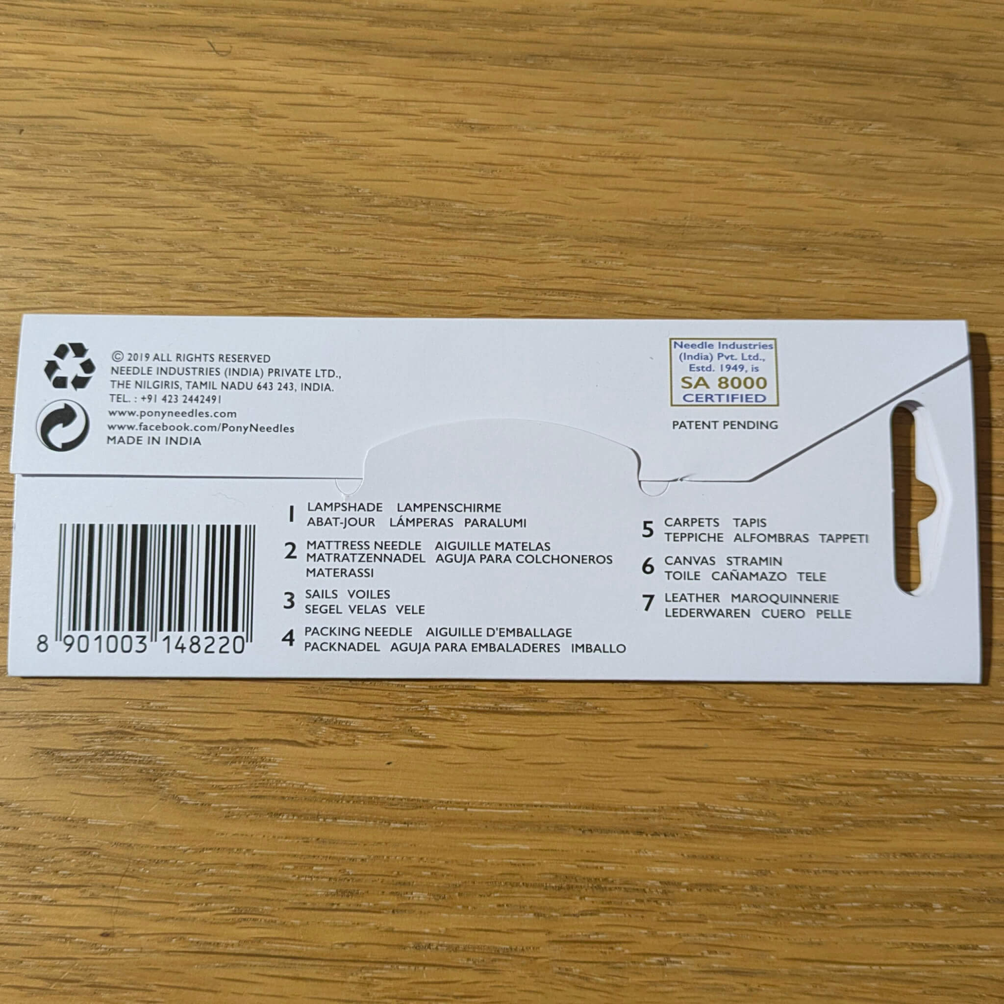 Pony Black Repair Hand Sewing Needles – Set of 7 Assorted Types – Nickel-Free - Image 4