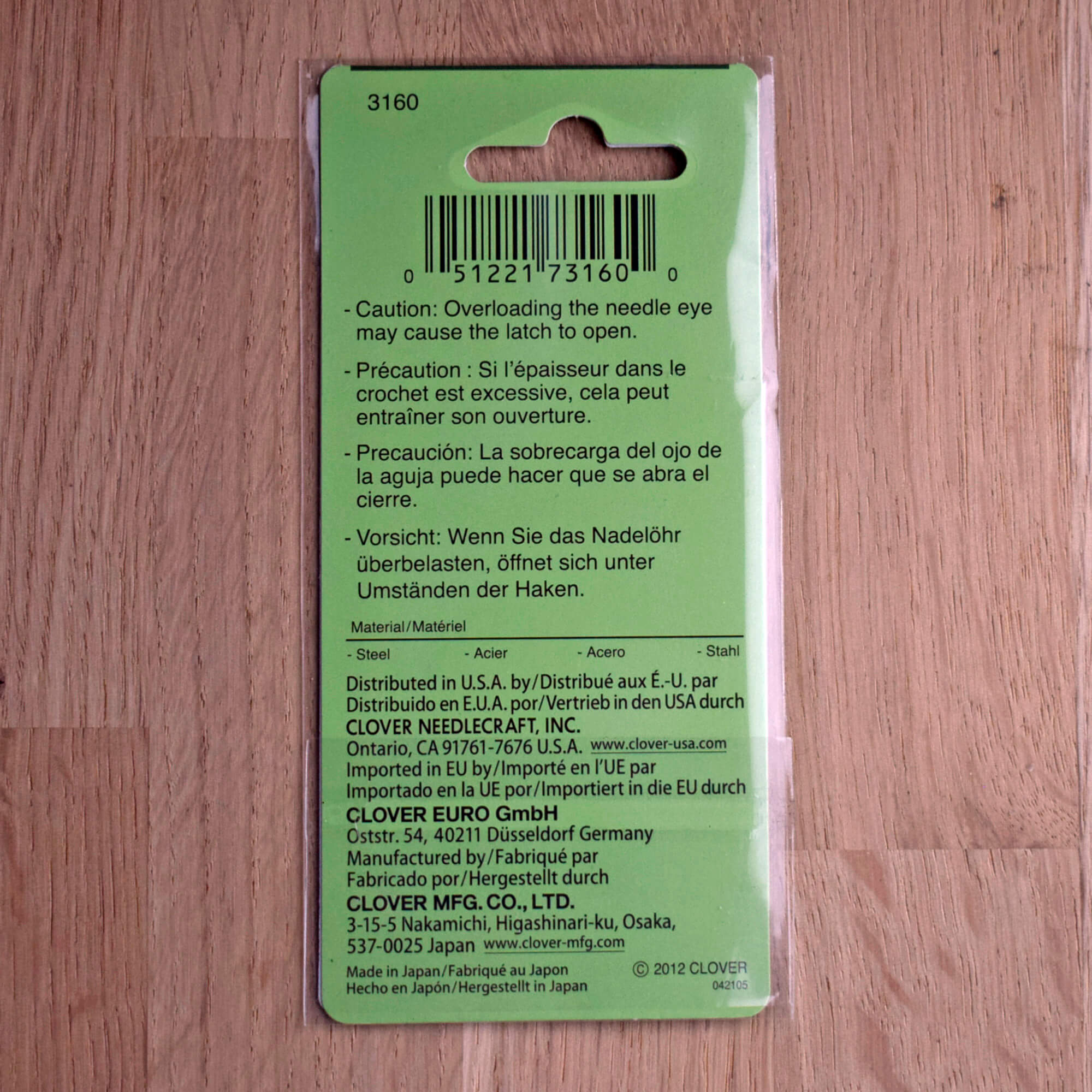 Clover Darning Needles with Latch Hook Eye – Steel – For Knitting Repairs & Finishing - Image 2