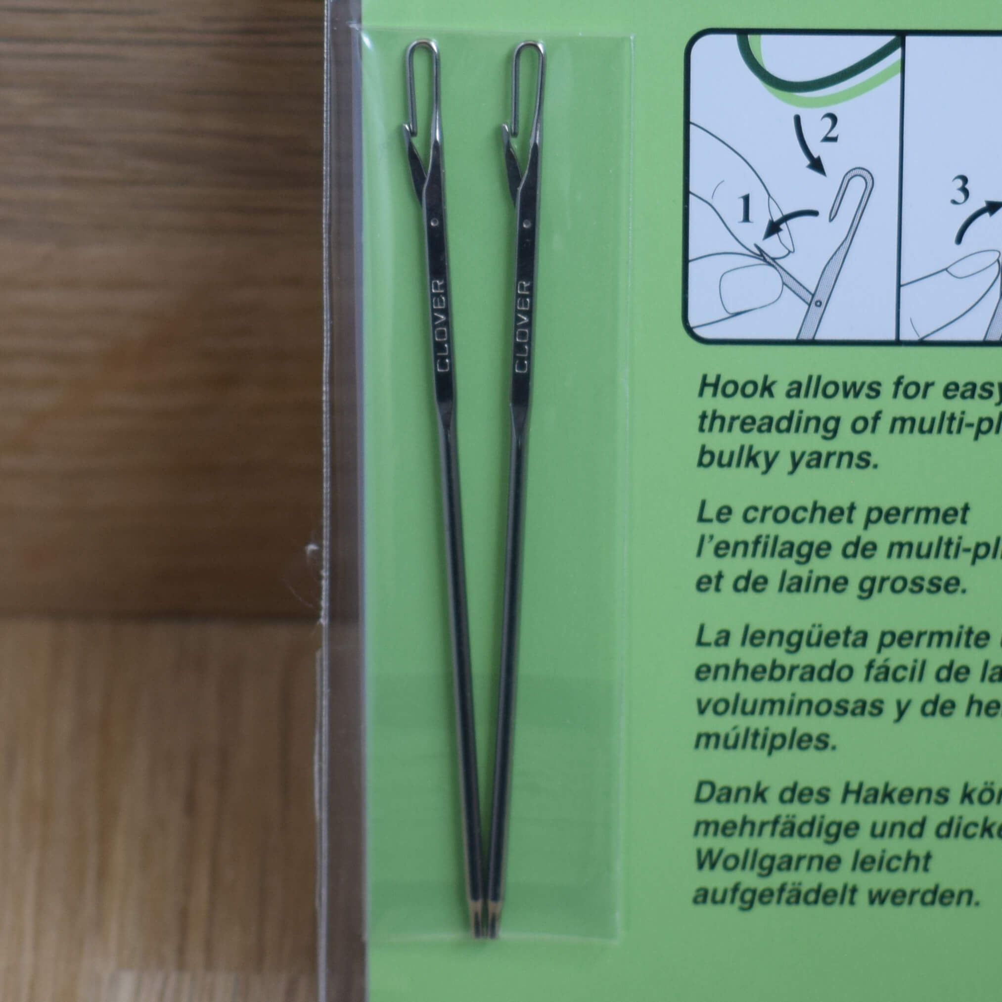 Clover Darning Needles with Latch Hook Eye – Steel – For Knitting Repairs & Finishing - Image 5
