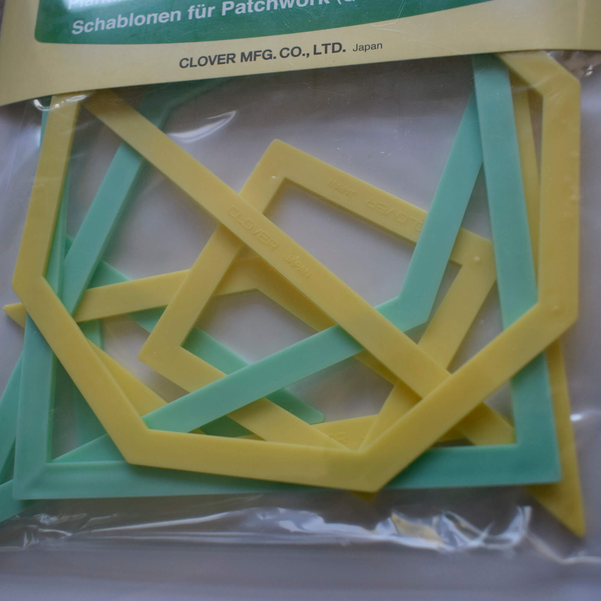 Patchwork Templates Squares Octagons - Clover 7 Piece Set - Image 3