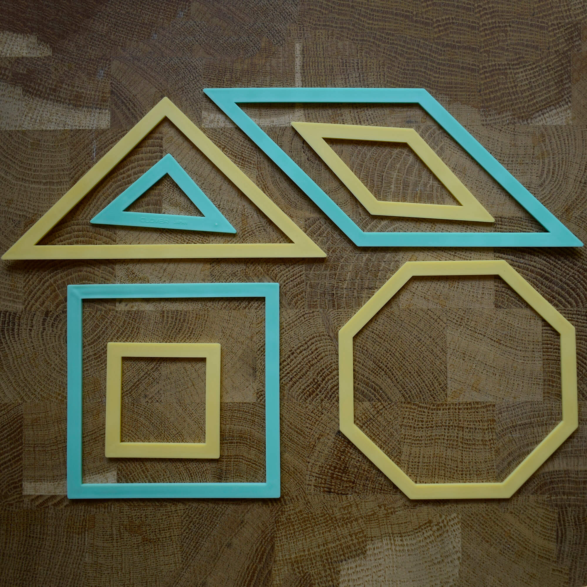 Patchwork Templates Squares Octagons - Clover 7 Piece Set - Image 5