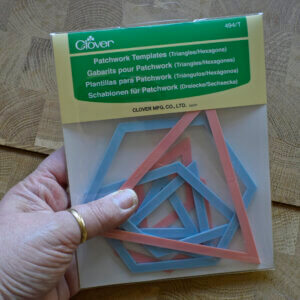 Patchwork Templates Triangles Hexagons - Clover 7 Piece Set