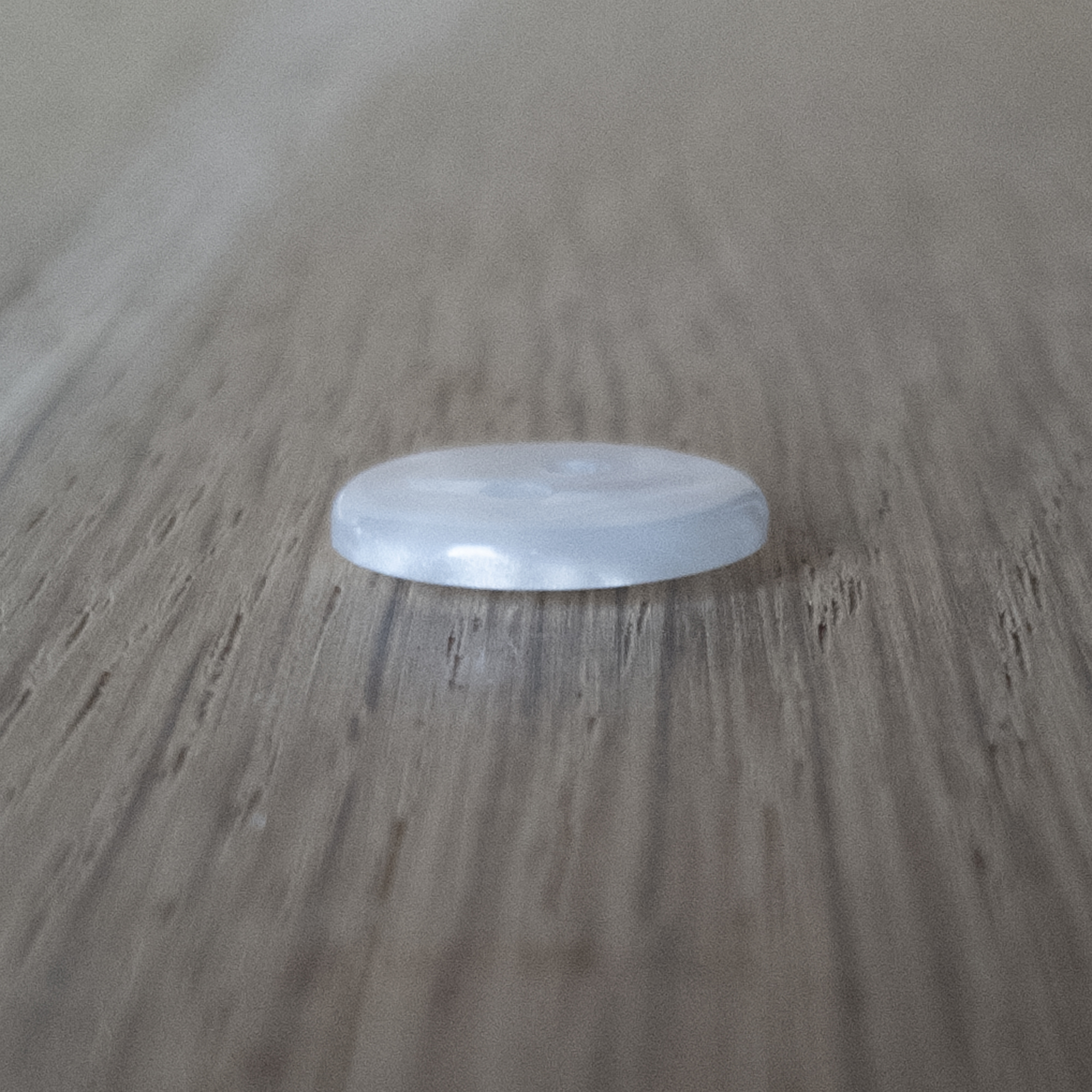 White Vintage Buttons with Mother of Pearl Effect – 11 mm – 2-Hole Flat – Pack of 10 - Image 4