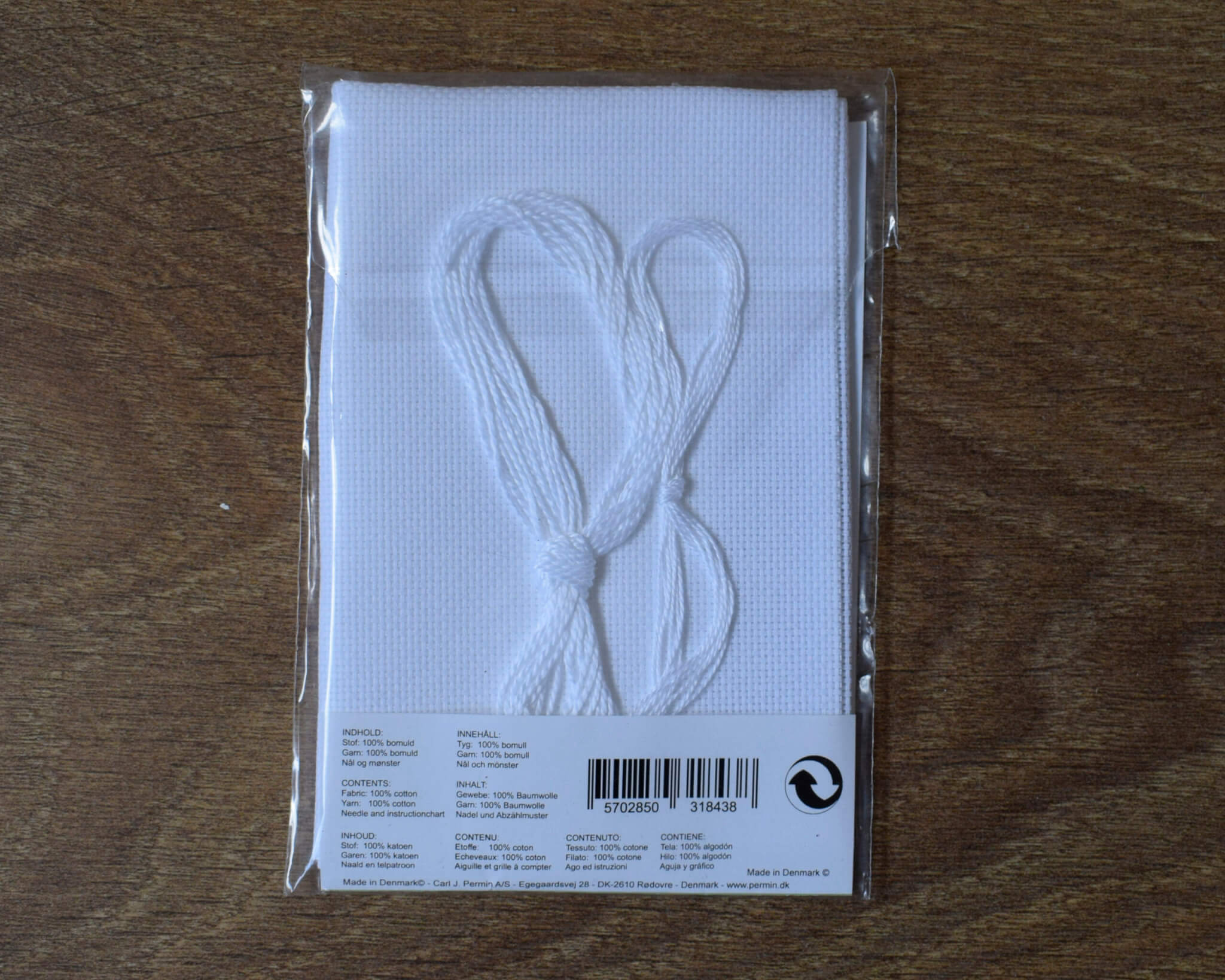 Hardanger Pincushion Kit - White Pattern - Permin - Sewing Gift - Image 5