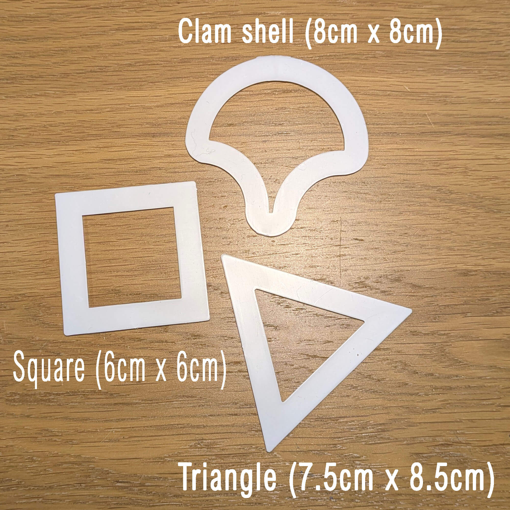 Patchwork Templates – Set of 8 Plastic Shapes – Quilting, Appliqué & Crafts - Image 2