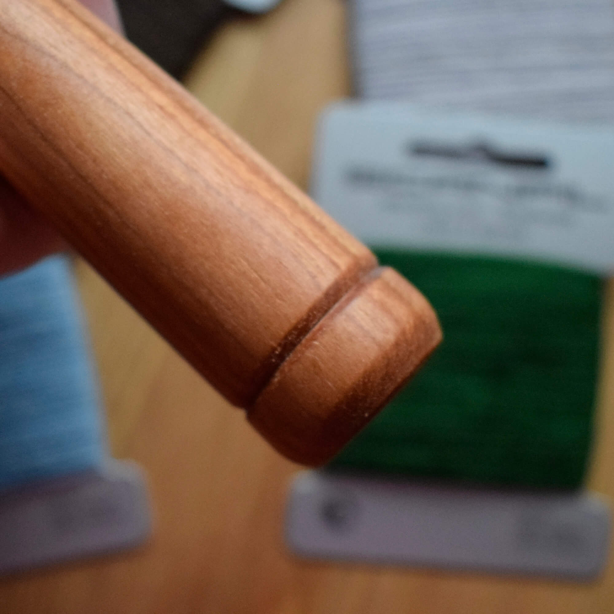 Darning Egg with Handle | Handmade from Recycled Hardwood (Oak, Beech or Teak) | Hand-Turned - Image 5