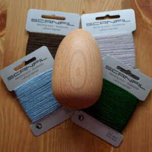 Darning Egg – Hand-Turned from Recycled Hardwood (Oak, Beech or Teak)