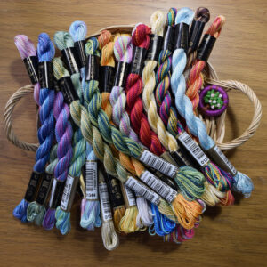 Anchor Pearl Cotton Size 5 – Multicoloured – 21m 5g Twisted Skein