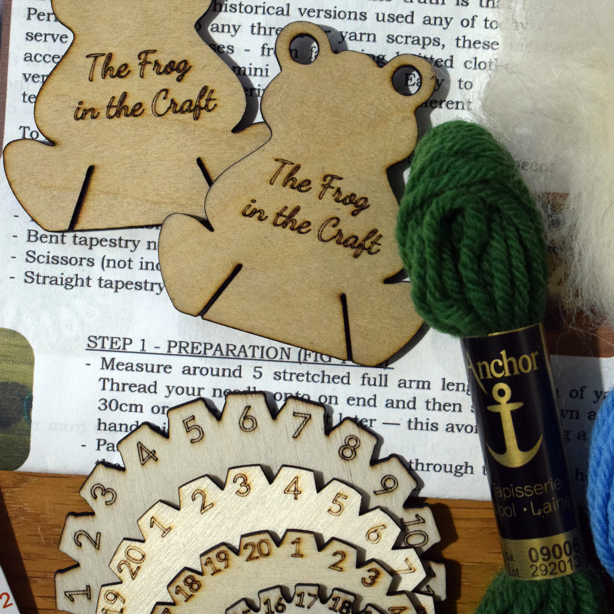 Yorkshire Button Crafting Kit in a Tin – Make a Mini Pincushion – Choice of 10 Colour Combinations in Tapestry Wool - Image 4