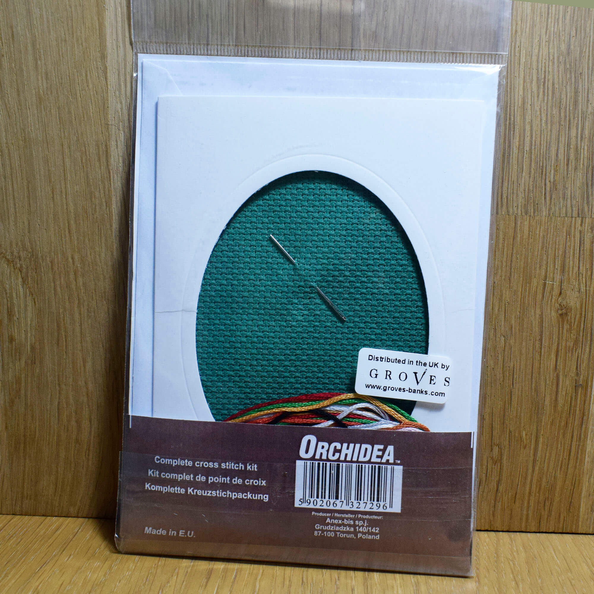 Christmas Hat Fox Greeting Card Cross-Stitch Kit - Image 3