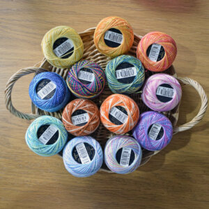 Anchor Pearl Cotton Size 8 – Multicolour – 10 g / 85 m – Mercerised Perlé Thread