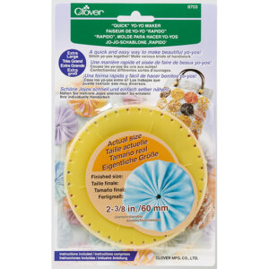 Quick YoYo Makers by Clover - Extra Large - Suffolk Puff Templates - Heritage Crafts Made Easy - Quilting and Crafting Tools