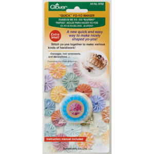 Quick YoYo Makers by Clover - Extra Small - Suffolk Puff Templates - Heritage Crafts Made Easy - Quilting and Crafting Tools
