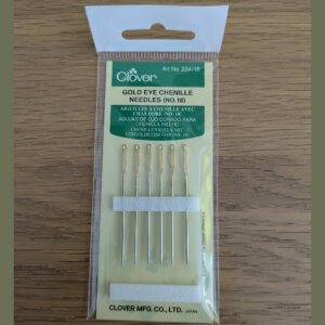 Clover Gold Eye Chenille Embroidery Needles No.18