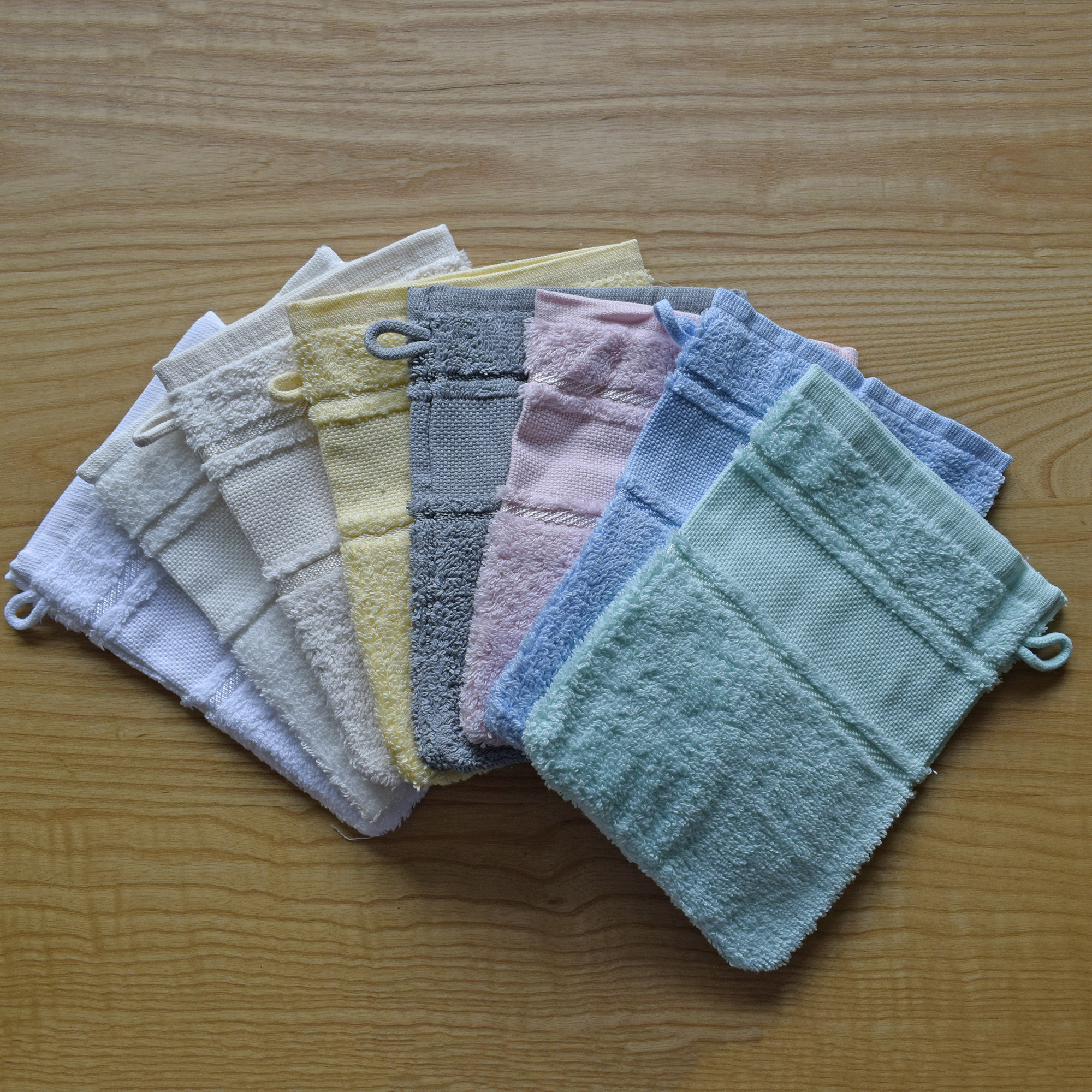 Wash Mitt Cotton Towelling with Aida Band to Personalise in Cross Stitch - Image 2