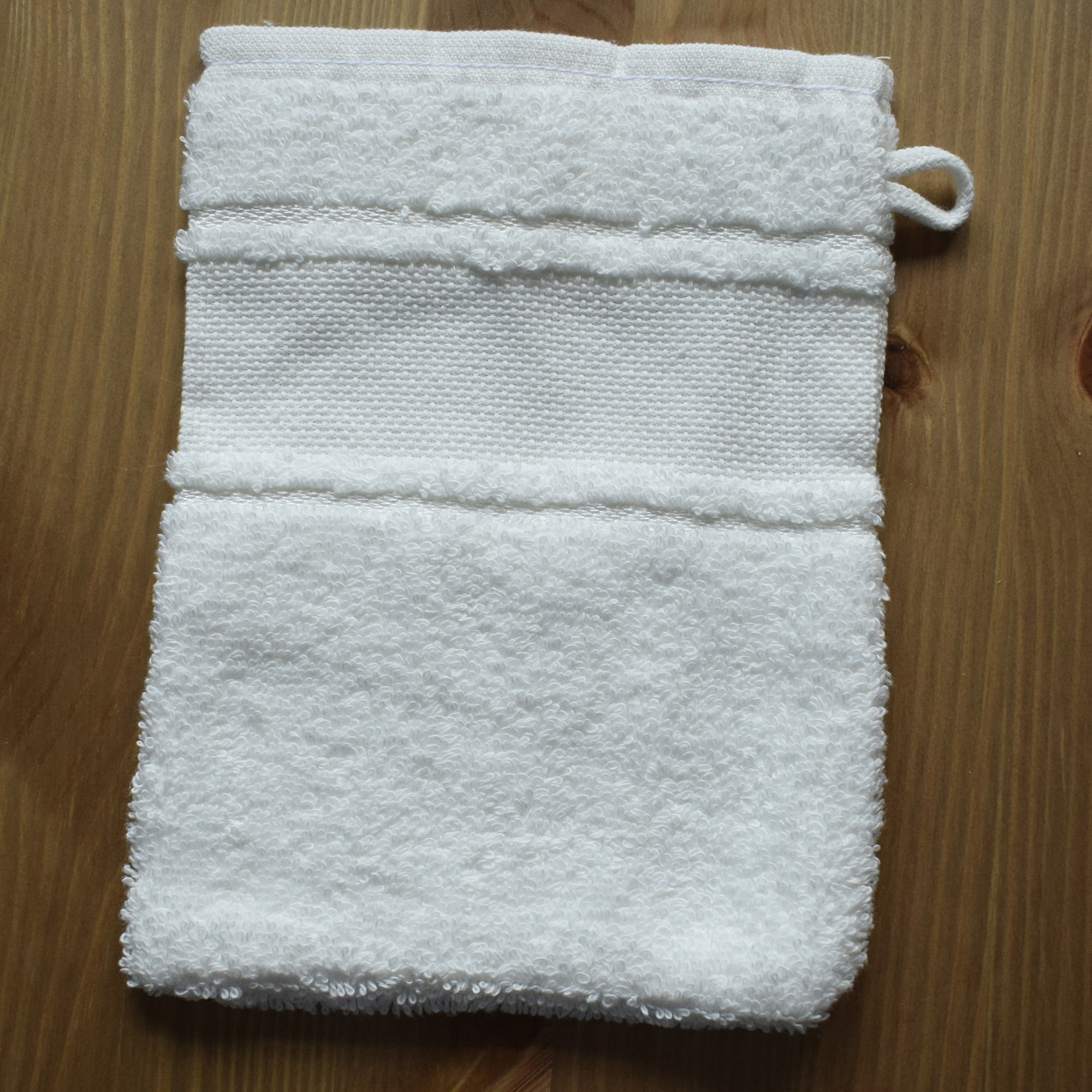 Wash Mitt Cotton Towelling with Aida Band to Personalise in Cross Stitch - Image 9