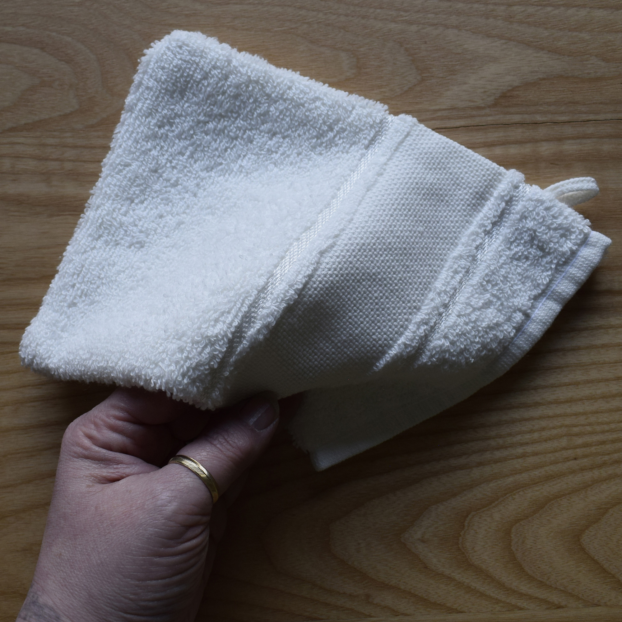 Wash Mitt Cotton Towelling with Aida Band to Personalise in Cross Stitch - Image 10