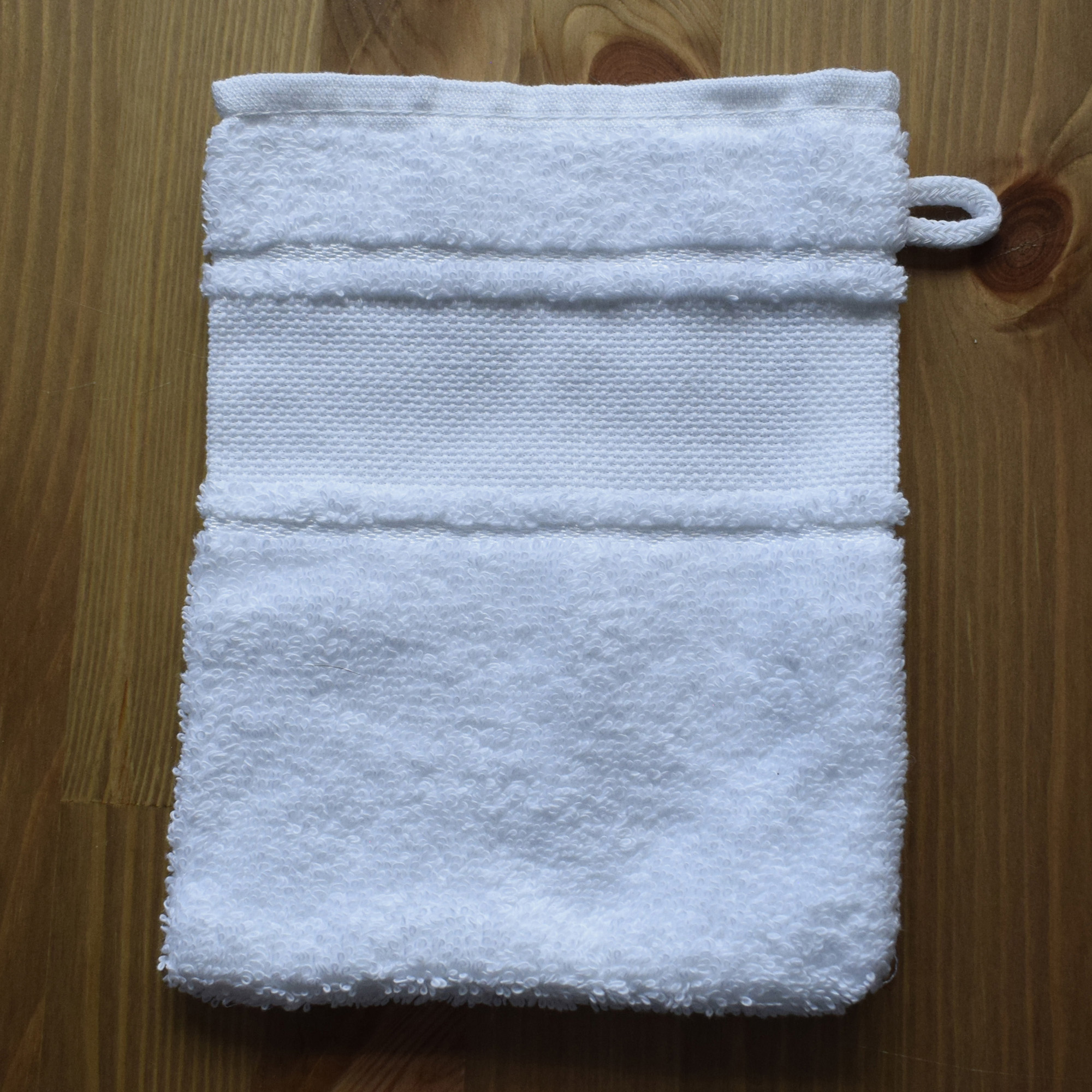 Wash Mitt Cotton Towelling with Aida Band to Personalise in Cross Stitch - Image 12