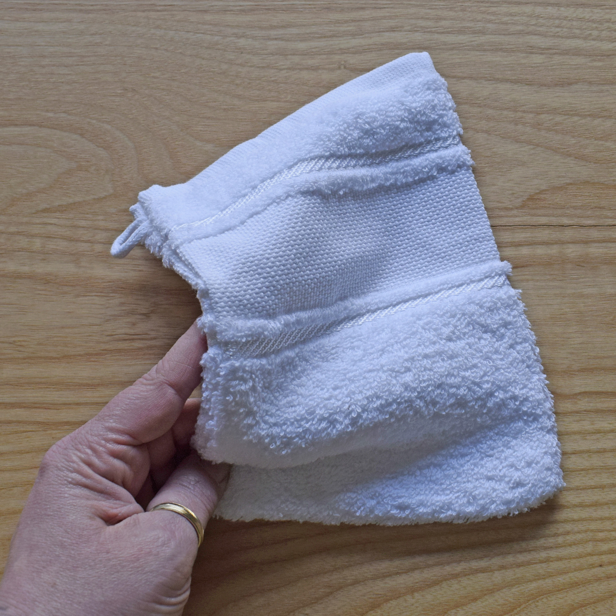 Wash Mitt Cotton Towelling with Aida Band to Personalise in Cross Stitch - Image 13