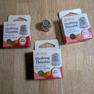 Sew Easy Non-Slip Quilting Thimble - Nickel Plated Metal