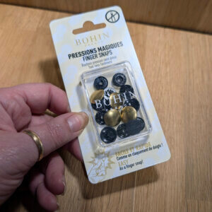 Snap Fasteners 14mm Gold - Tool Free Finger Snaps