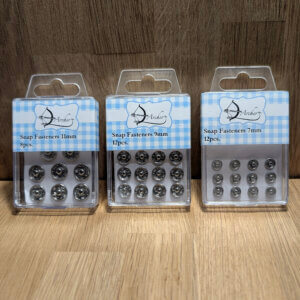 Snap Fasteners Sew On - Silver Metal Press Studs