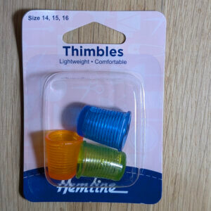Hemline Lightweight Comfortable Thimbles - Sizes 14 15 16