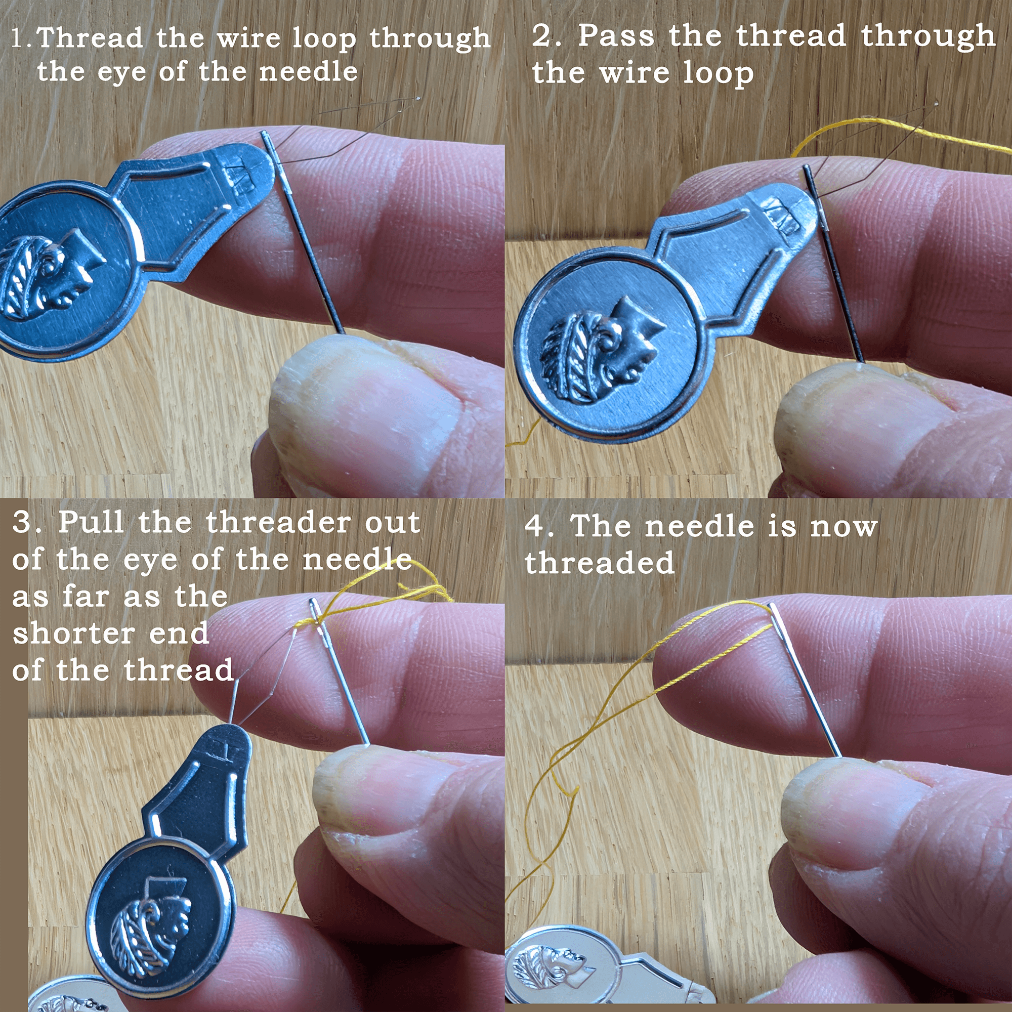 Needle Threader Pack of 5 - For Hand and Machine Needles - Image 3