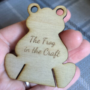 Frog Shaped Wooden Thread Bobbins – Birch Plywood