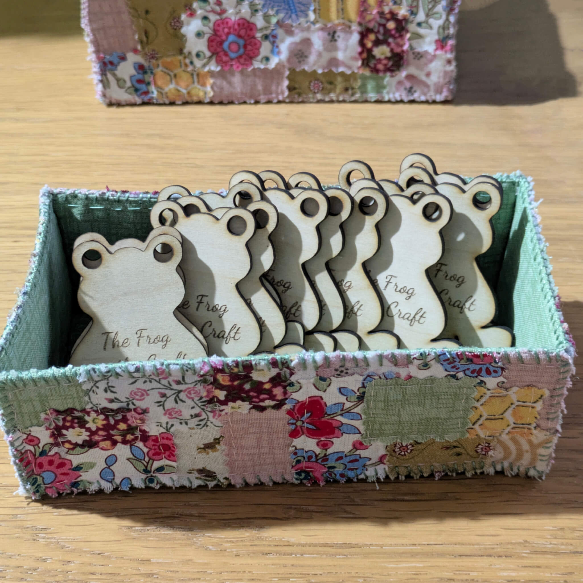 Frog Shaped Wooden Thread Bobbins – Birch Plywood - Image 8