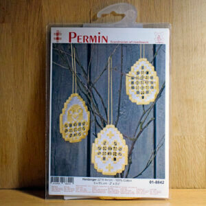 Easter Hardanger Kit - Yellow Egg Decorations 8842 by Permin