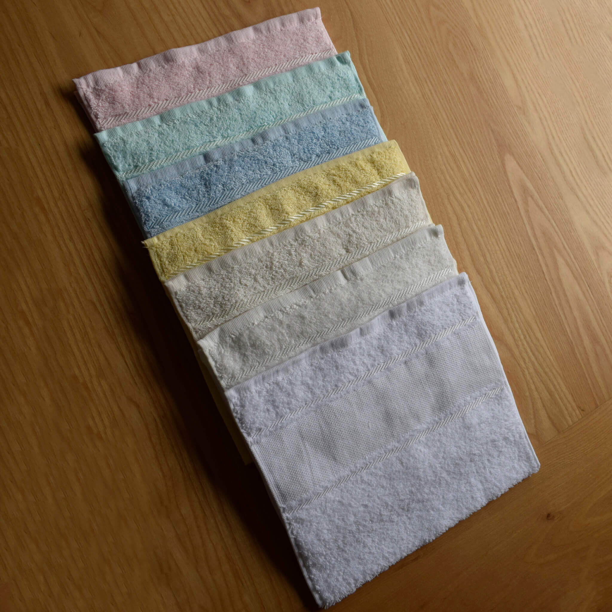 Baby Burp Cloth / Guest Towel - Cotton Towelling with Aida Band - Image 2