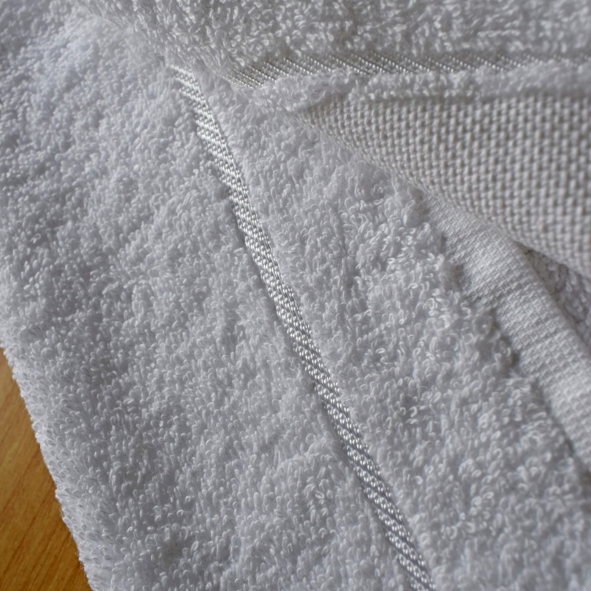 Baby Burp Cloth / Guest Towel - Cotton Towelling with Aida Band - Image 3