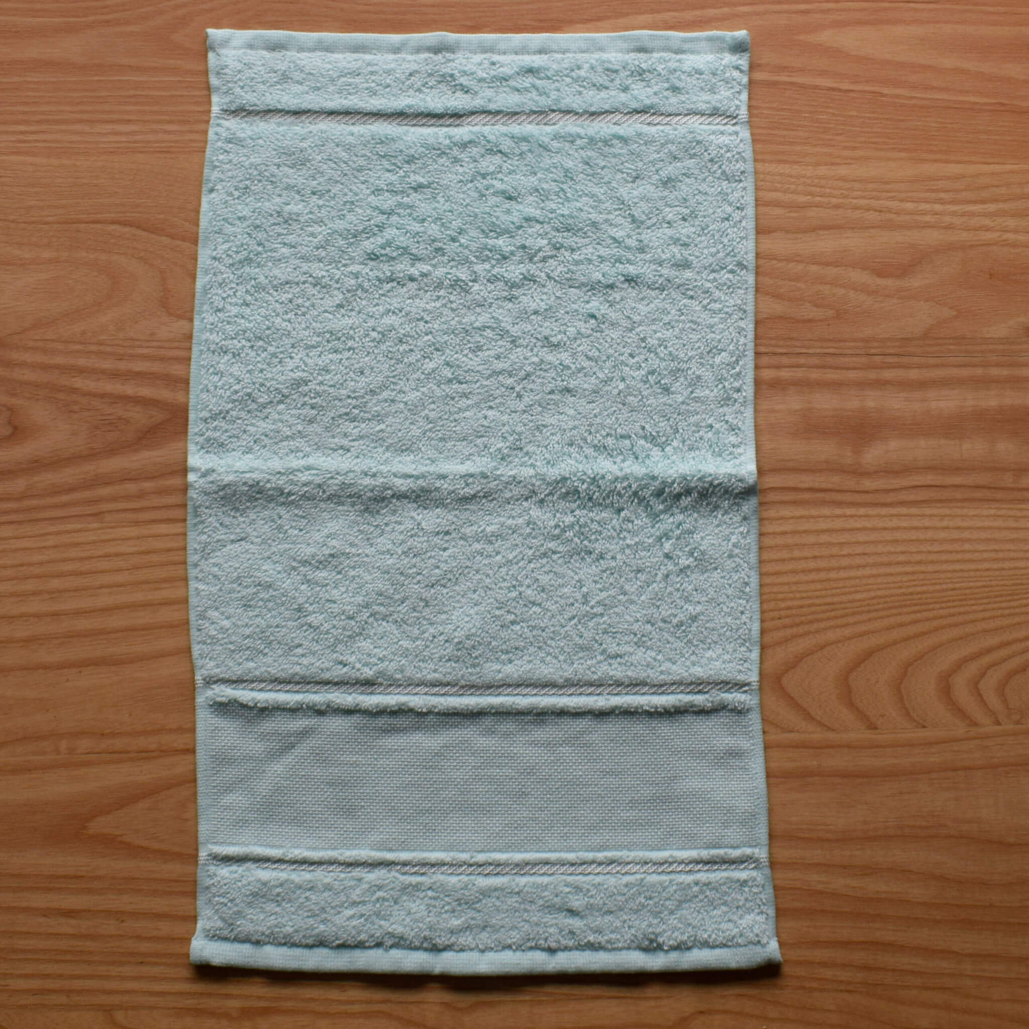 Baby Burp Cloth / Guest Towel - Cotton Towelling with Aida Band - Image 9