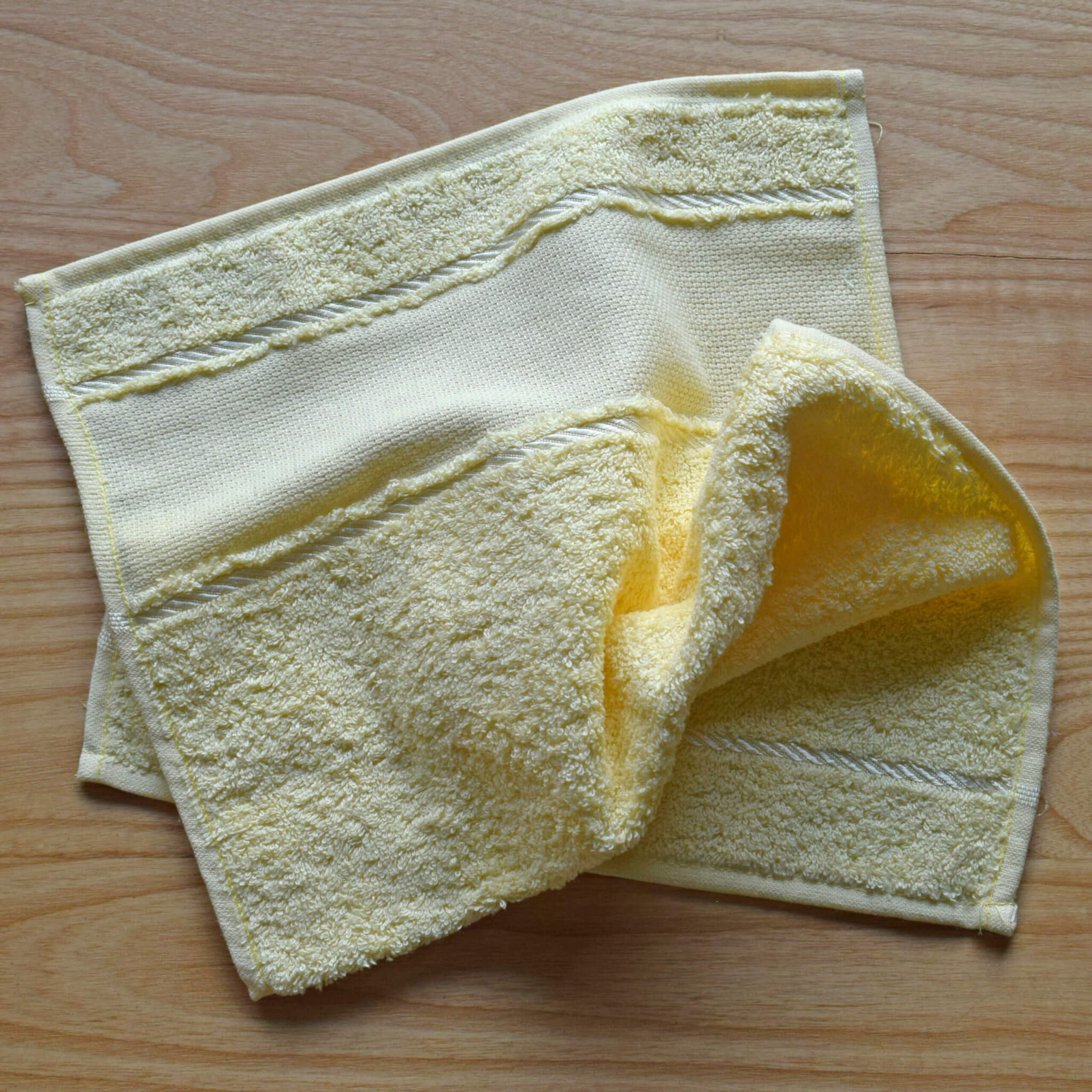 Baby Burp Cloth / Guest Towel - Cotton Towelling with Aida Band - Image 17