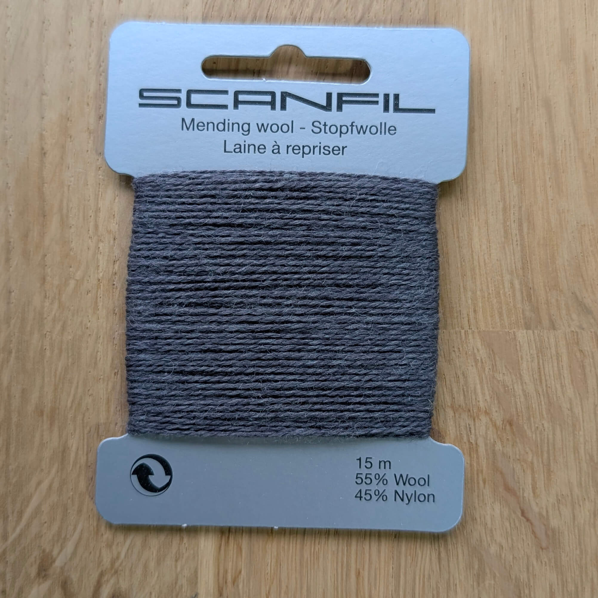 Scanfil Mending Wool 2-Ply – 55% Wool 45% Nylon Blend – 15m - Image 14