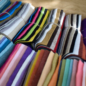 Wool Mix Felt Mini Rolls 6" or 15cm square by Jomil