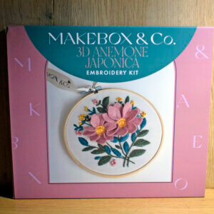 3D Anemone Japonica Embroidery Kit - MakeBox & Co