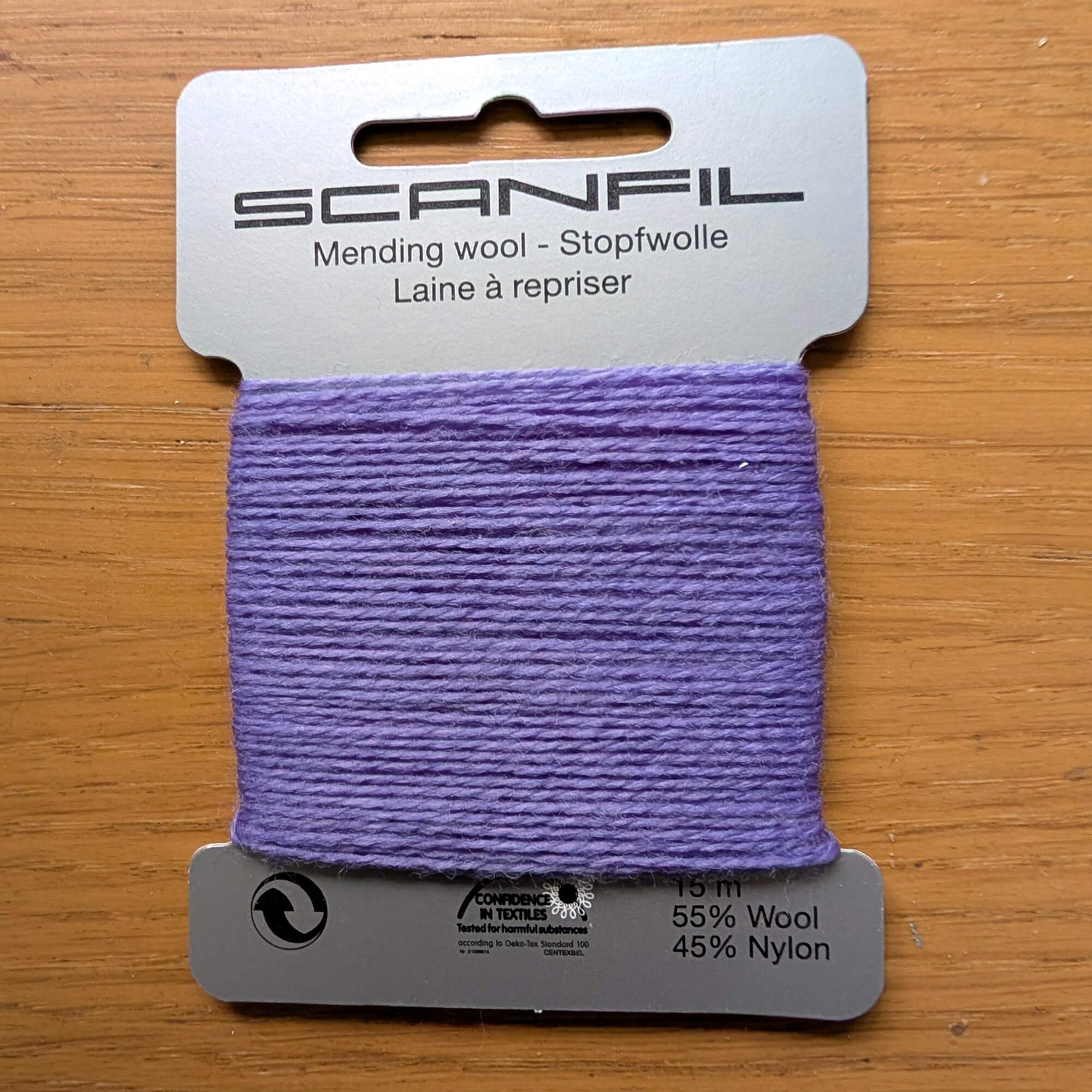 Scanfil Mending Wool 2-Ply – 55% Wool 45% Nylon Blend – 15m - Image 23