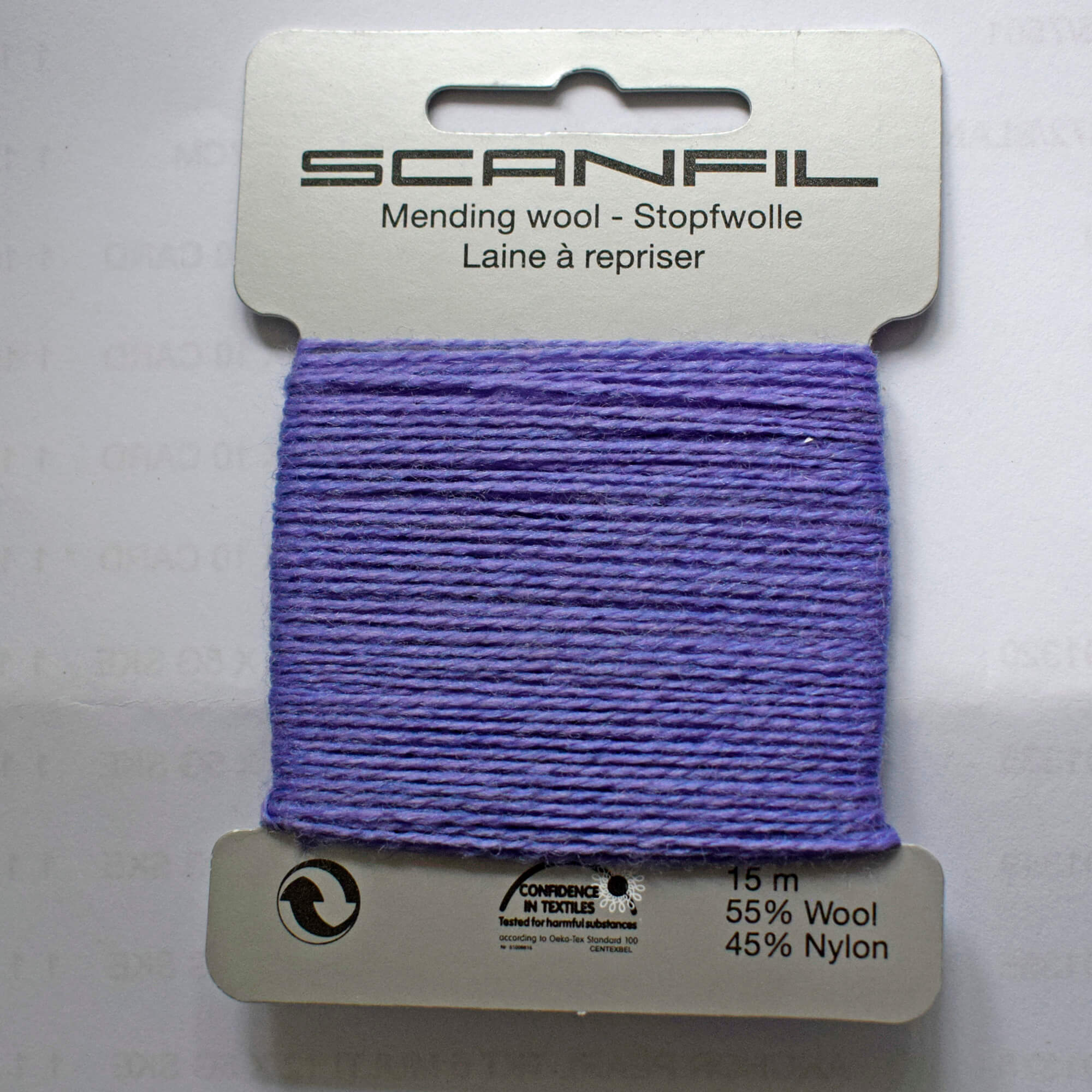 Scanfil Mending Wool 2-Ply – 55% Wool 45% Nylon Blend – 15m - Image 24