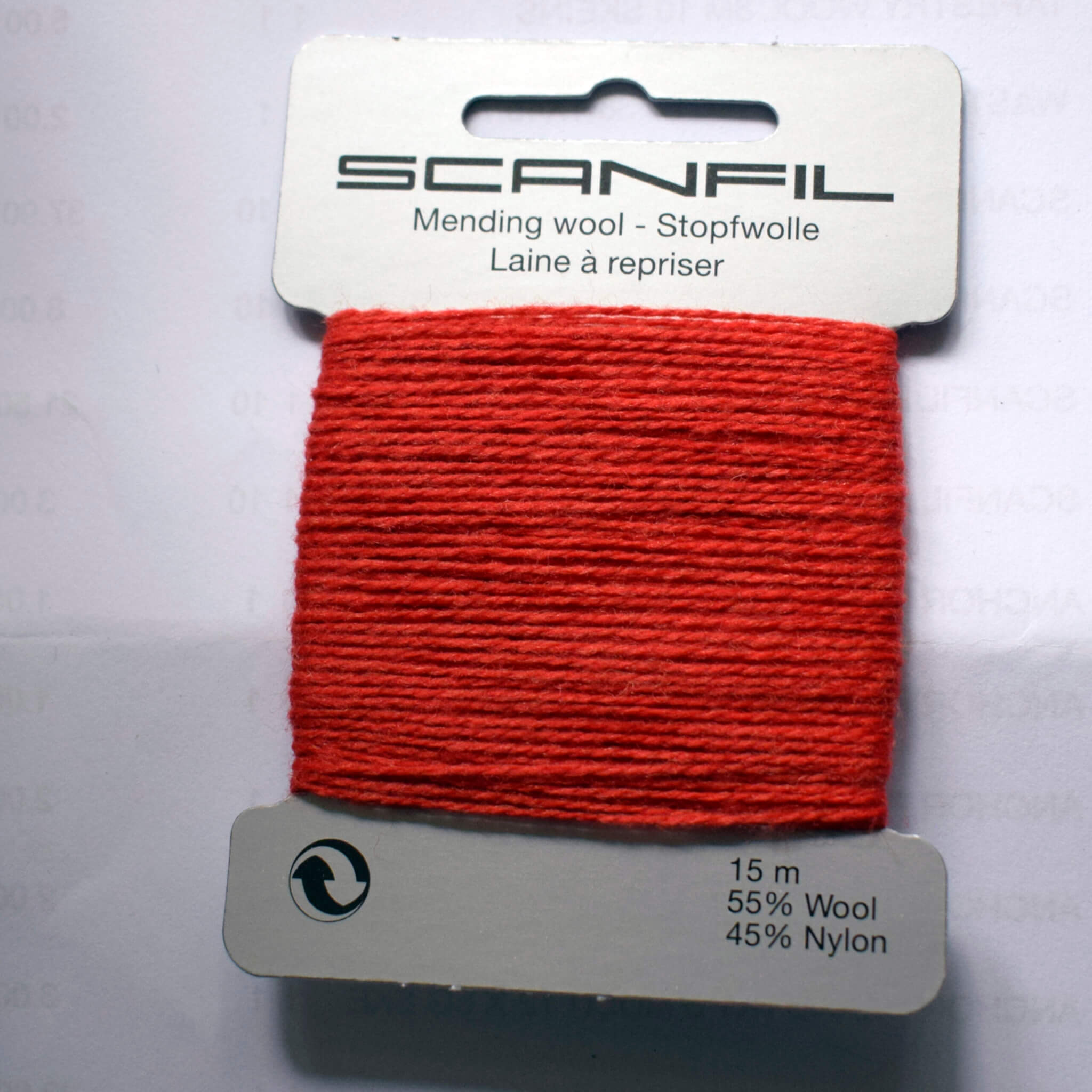 Scanfil Mending Wool 2-Ply – 55% Wool 45% Nylon Blend – 15m - Image 26