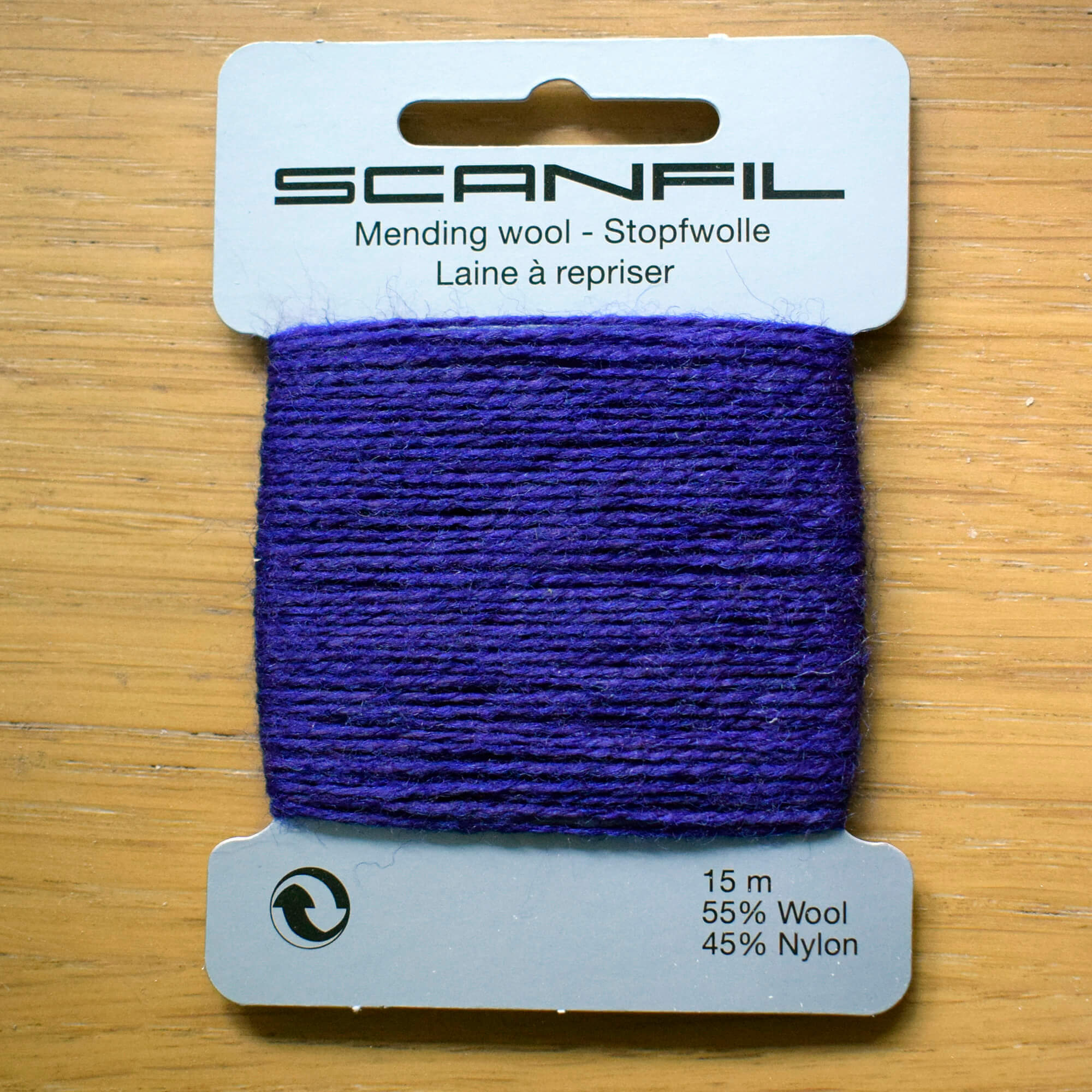 Scanfil Mending Wool 2-Ply – 55% Wool 45% Nylon Blend – 15m - Image 27