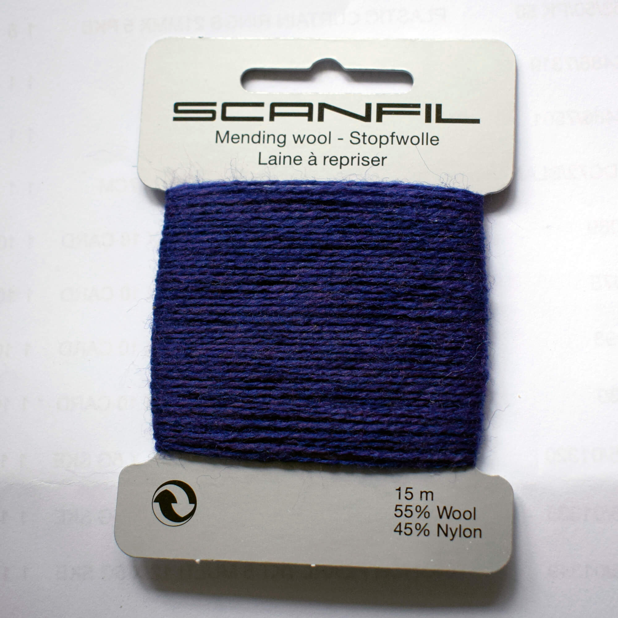 Scanfil Mending Wool 2-Ply – 55% Wool 45% Nylon Blend – 15m - Image 28