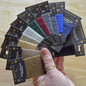 Lincatex 2-ply Wool Nylon Blend Mending Yarn - 10m Card