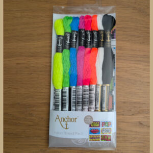 Anchor Neon Embroidery Stranded Thread Assortment Pack - 100% Polyester