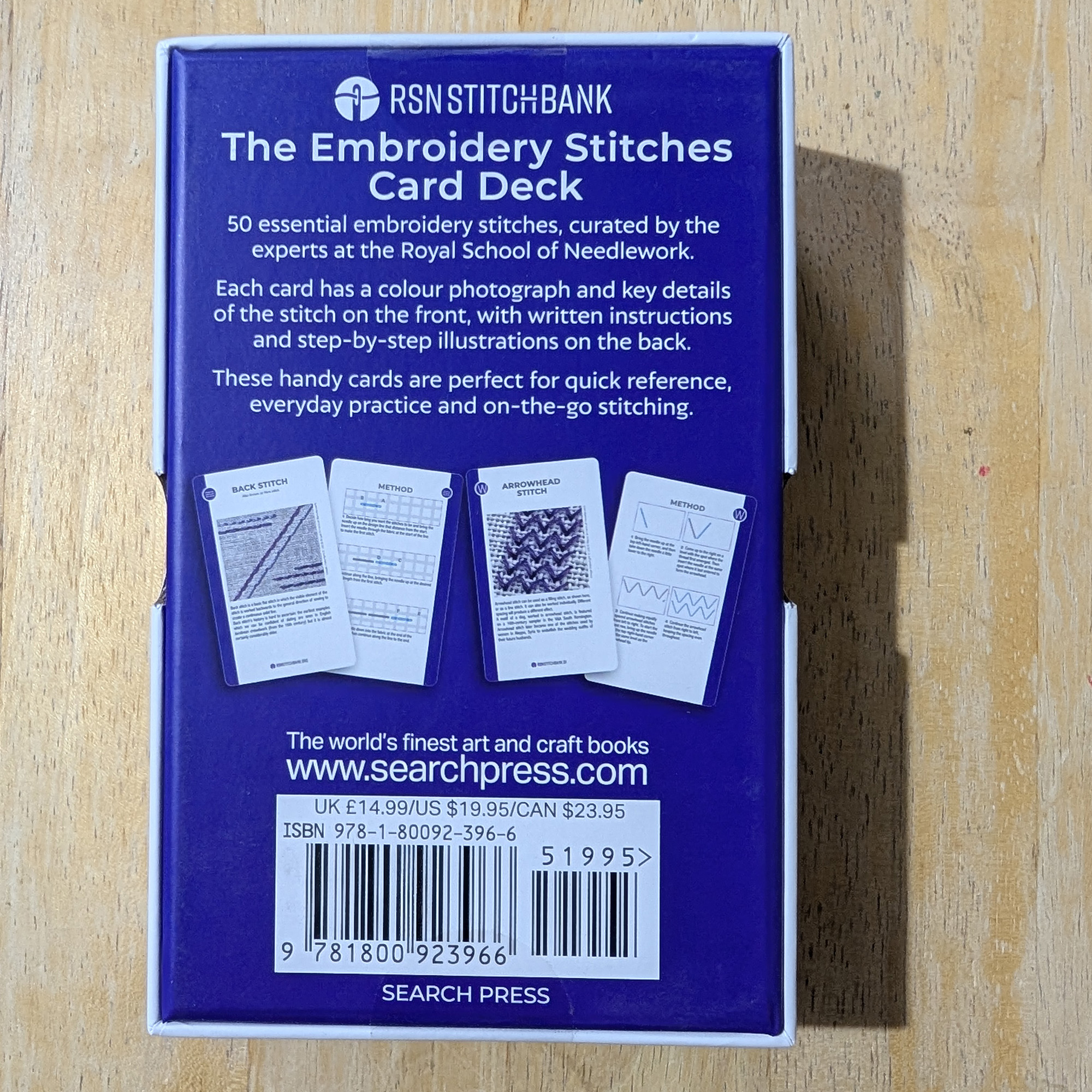 RSN Embroidery Stitches Card Deck - 50 Essential Stitches - Image 3
